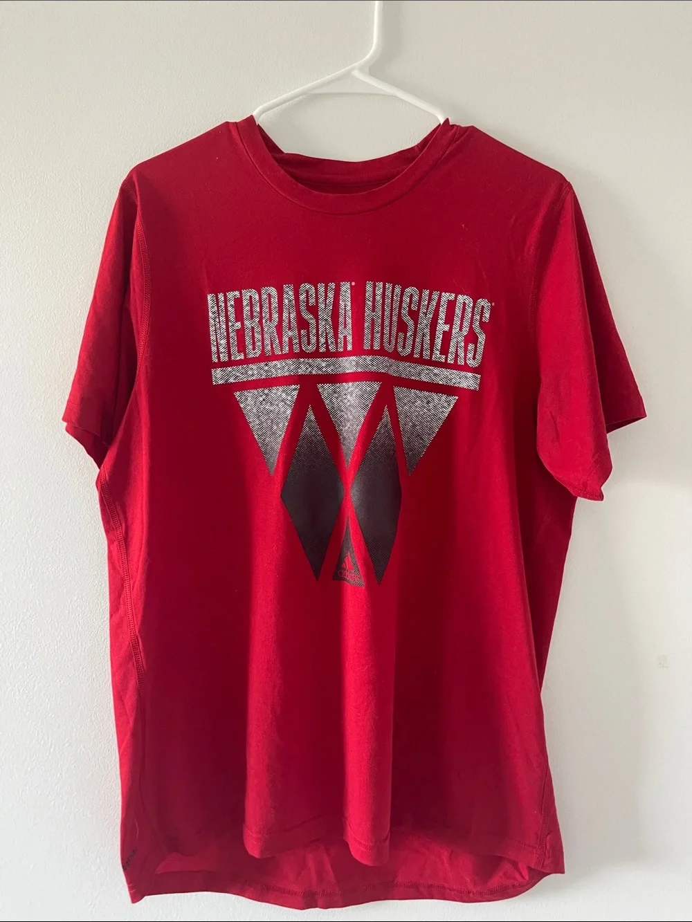 adidas Red Nebraska Huskers Graphic Tee - Men's Crew
